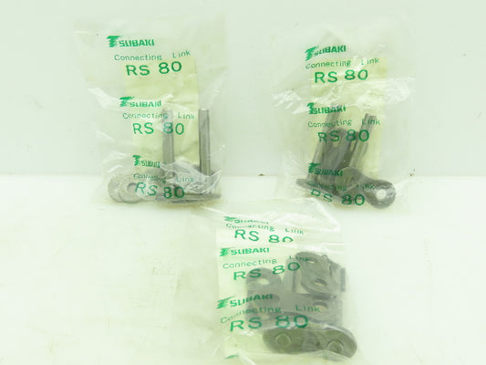 RS802CL Connecting Roller Chain Link #80 1" Pitch Lot of 3