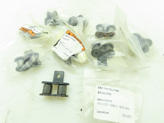 80A1-R/L Connecting Link Attachment Chain Link # 80 Cottered Lot of 9