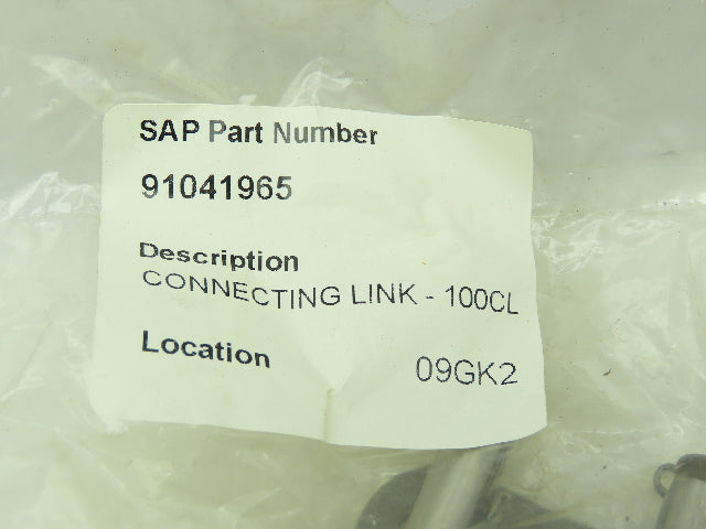 100CL Connecting Link Roller Chain #100 Standard Riveted Lot of 4