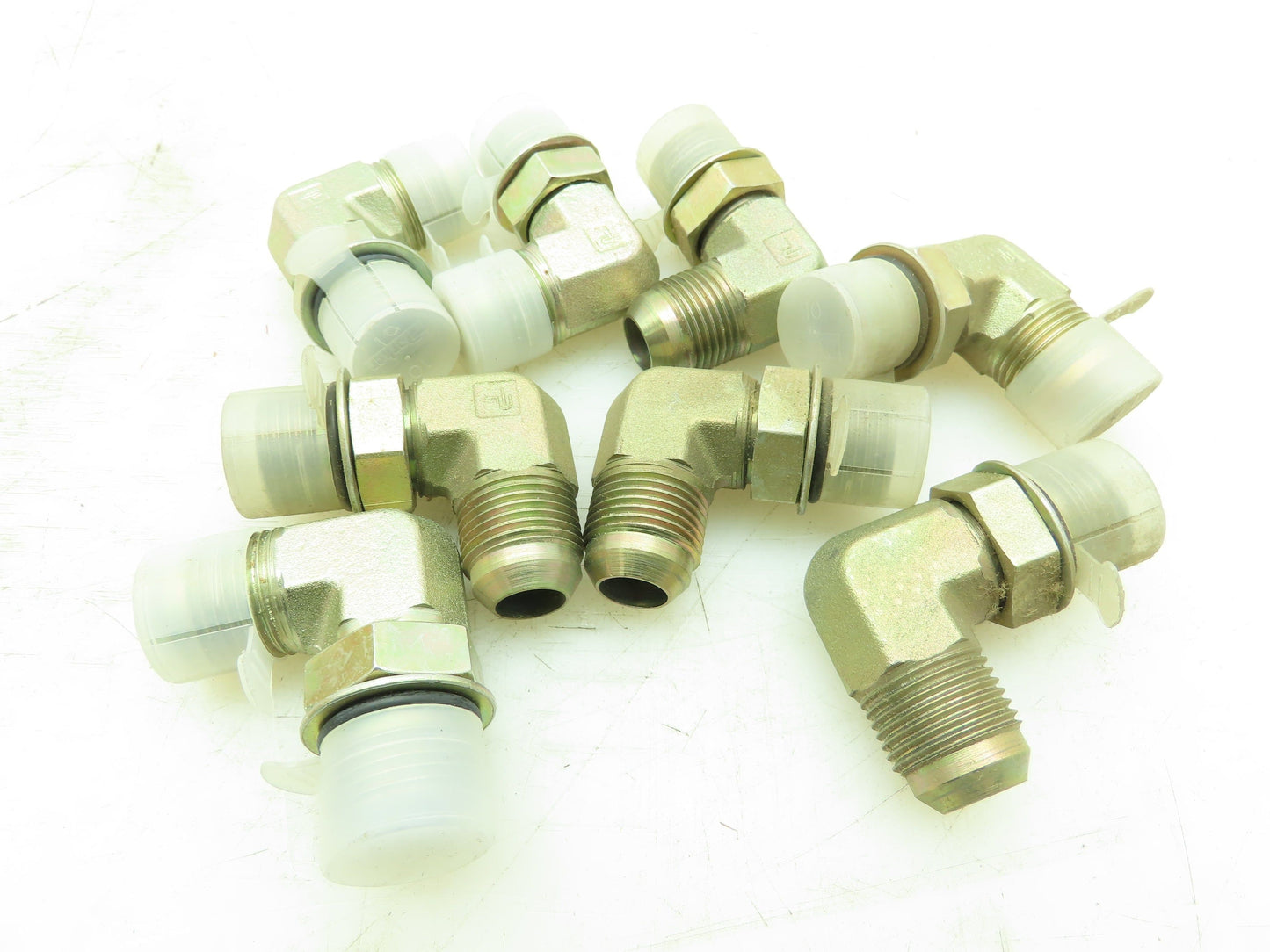 Parker 10-C5OX-S Triple-Lok 37° Flare Elbow 5/8" JIC-10 x 5/8" O-Ring  LOT OF 8