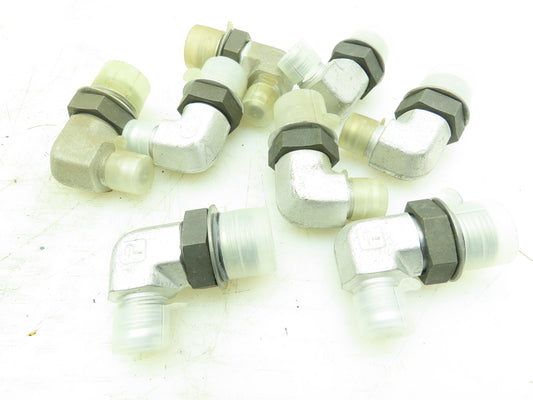 Parker 8-12 C5OX-S Triple-Lok 37° Flare Elbow 1/2" JIC-8 x 3/4" O-Ring LOT OF 8