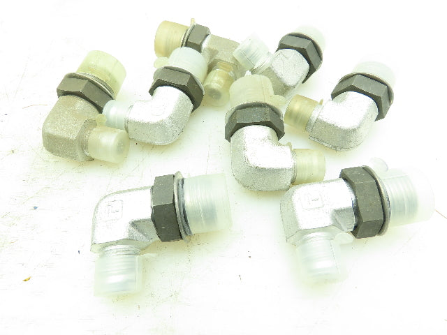Parker 8-12 C5OX-S Triple-Lok 37° Flare Elbow 1/2" JIC-8 x 3/4" O-Ring LOT OF 8