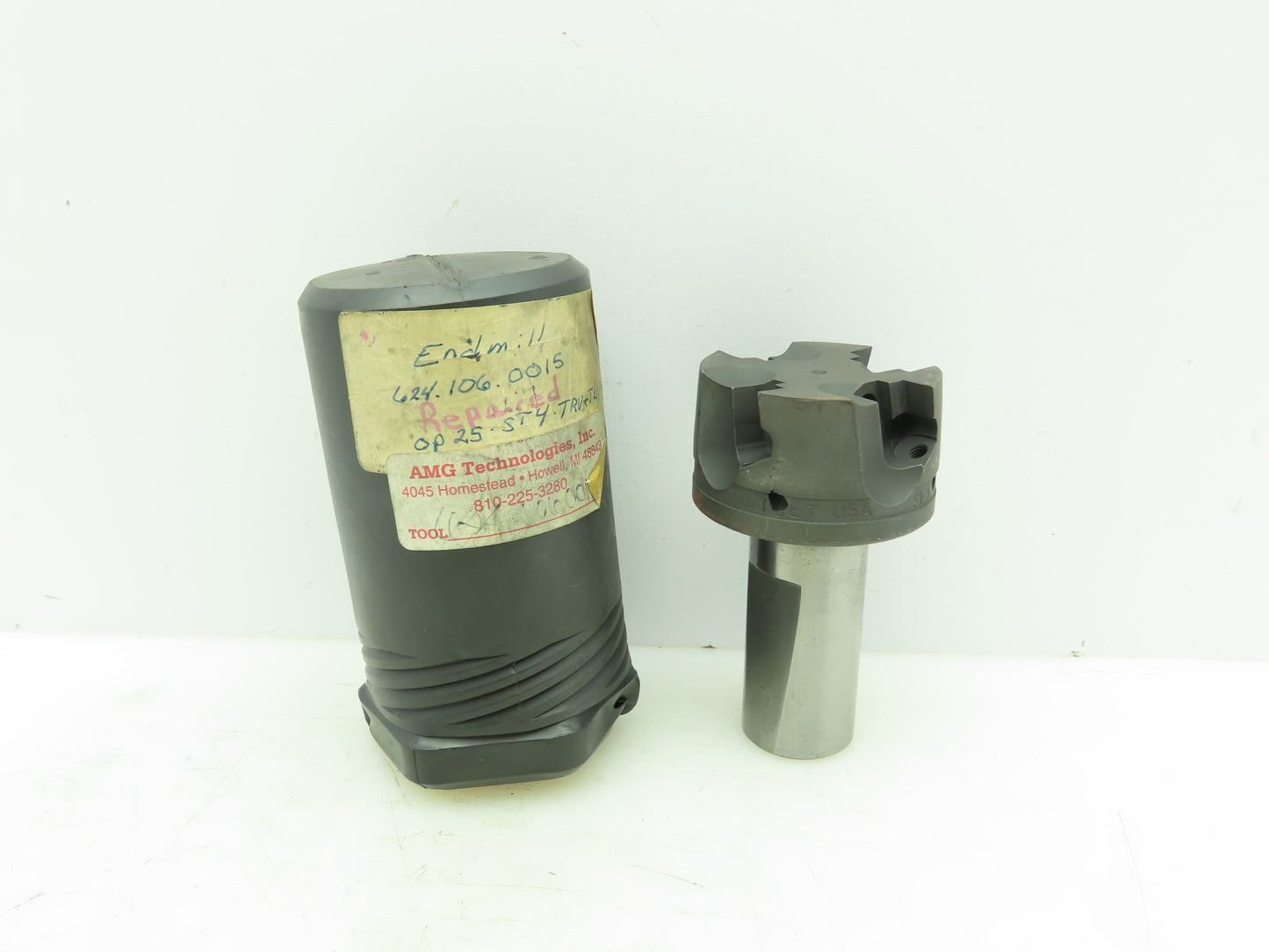 Dijet SEM 2504-10483 Endmill 1-1/4" Shank Insert Tool Holder 2 1/2" Outside