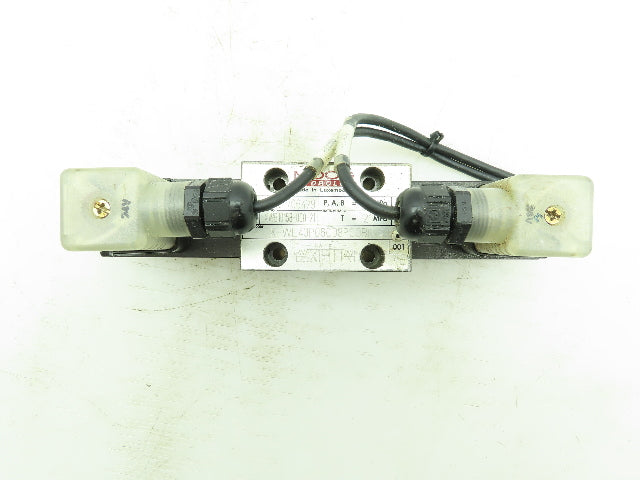 MOOG Hydrolux K-WE43P06C08PCOBN Hydraulic Directional Double Solenoid Valve 24V