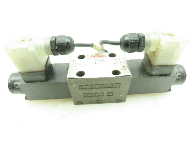 MOOG Hydrolux K-WE43P06C08PCOBN Hydraulic Directional Double Solenoid Valve 24V
