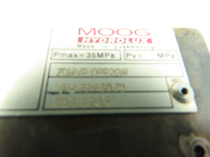MOOG Hydrolux ZDMVP10PP2GW Hydraulic Cartridge Relief Sandwich Valve