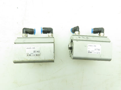 SMC CDQ2A25-25DZ Compact Air Pneumatic Cylinder 25mm Bore 25mm Stroke LOT OF 2