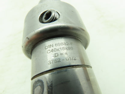 DIN 69882-F  HSK C40 Tool Holder 18mm Bore 80mm GL