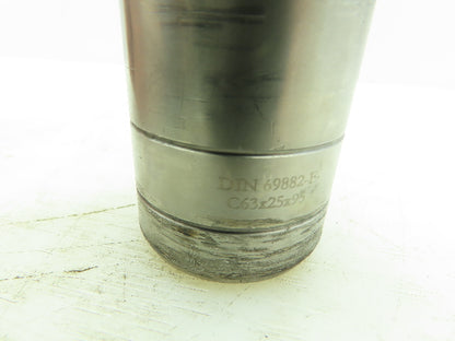 DIN 69882-F  HSK C63 Tool Holder 25mm Bore 95mm GL