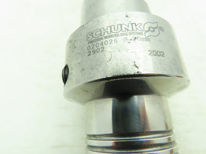 Schunk 0204026  SDF HSK-C 63  End Mill Tool Holder 20mm Bore 80mm GL Tooling CNC