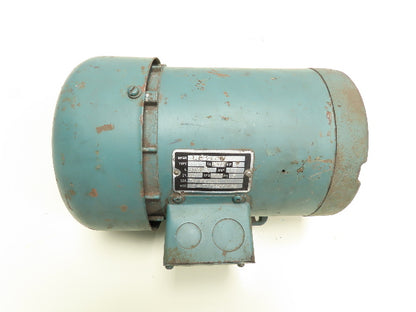 Leeson C6T17FB66B Motor 3Ph 1HP 480V 1.7A 1725RPM E56Y Slotted 9/16 Shaft Barnes