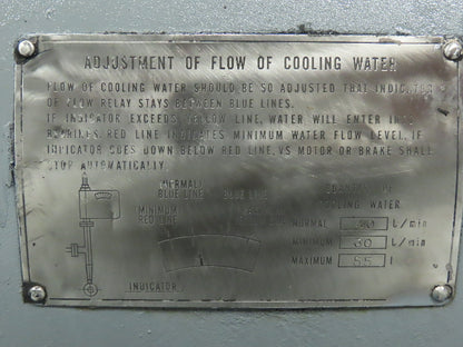 Yaskawa VS Coupling 75 Hp. Motor Eddy-Current Type Variable Speed 165-1650 Rpm.