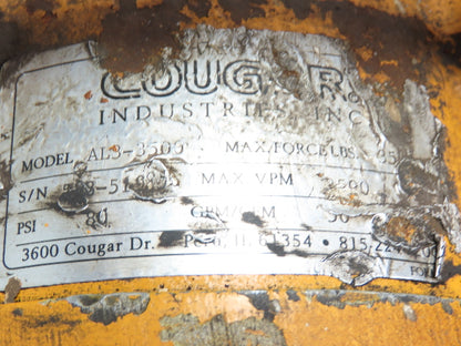 Cougar Industries AL3-3500 Pneumatic Air Vibrator 3500 Force LBS 80 PSI 50 GPM