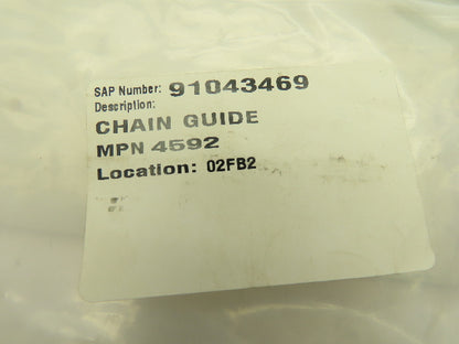 Chain Guide Bronze Wear Plate 4 x 2 x 7/16"  5/16" Grove 11/16" Holes Lot of 5