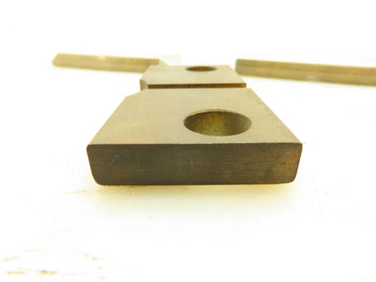 Chain Guide Bronze Wear Plate 4 x 2 x 7/16"  5/16" Grove 11/16" Holes Lot of 5