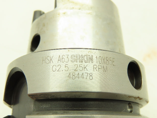 SRKIN HSKA63 10x85E Shrink Fit Milling Chuck HSK63A Tool Holder Taper Shank 10mm