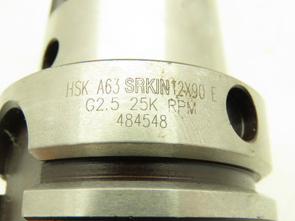 SKRIN HSKA63 12X90E Shrink Fit Milling Chuck HSK63A Tool Holder Taper Shank 12mm