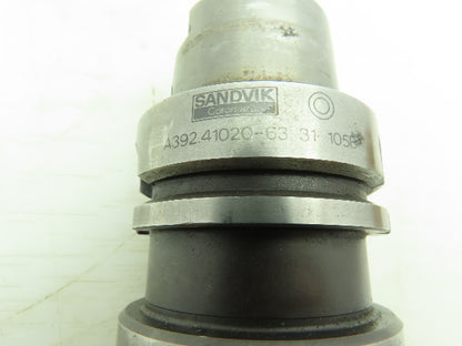Sandvik A392.41020-63 31 105B End Mill Tool Holder HSK63A  Weldon Adapter 1.25"