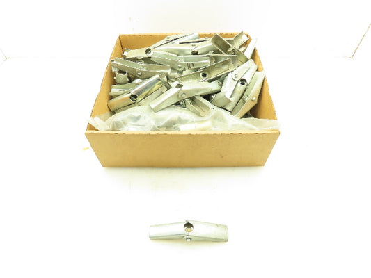 Toggle 1/2" Female Thread Spring Loaded Hollow Wall Anchor Wing Nut Lot of 40