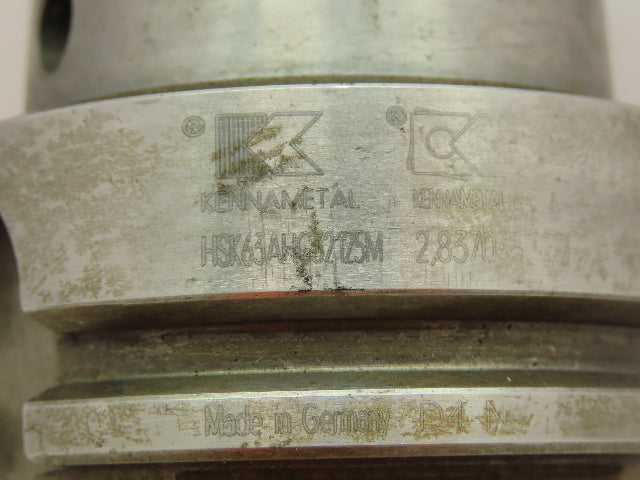 Kennametal HSK63AHC32125M Shrink Fit Tool Holder Chuck HSK63A  1.25" x 4.9"