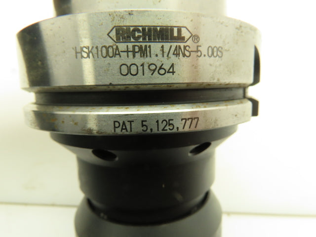 Richmill HSK100A-HPM1.1/4NS-5.00S  Collet Chuck HSK100A Tool Holder 1-1/4" x 5"