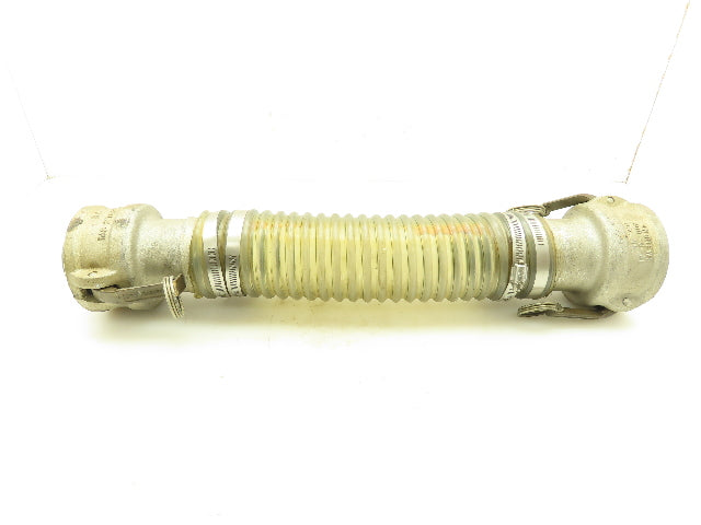 Camlock 3" Aluminum Female Adapters X 3" Barb Hose Fitting W/ End Caps