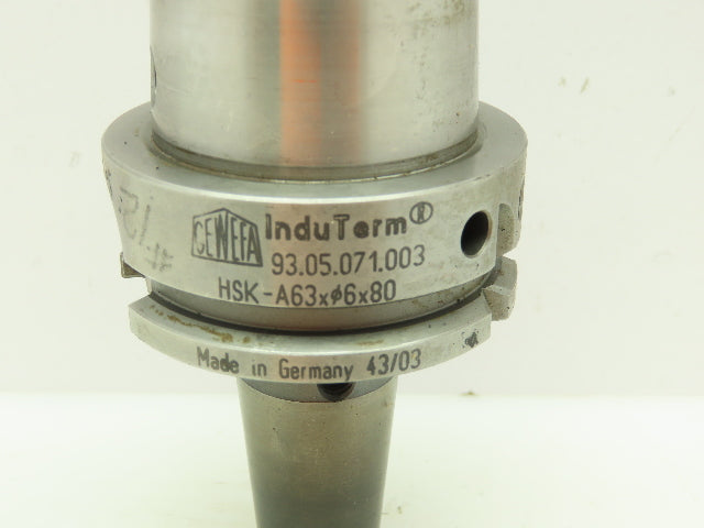 Gewefa HSK-A63xØx80 Shrink Fit Milling Tool Holder HSK63A Taper 6mm x 80mm