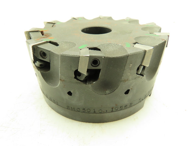 RK Tool SMC5010-10552 Indexable Face Mill RH 10-Insert Cutter 5" x 1.5" Arbor