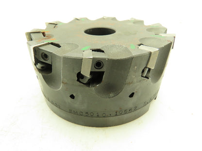RK Tool SMC5010-10552 Indexable Face Mill RH 10-Insert Cutter 5" x 1.5" Arbor