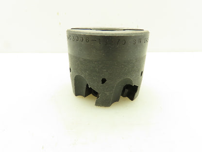 RK Tool SMC3006-13170 Indexable Face Mill 6-Insert Cutter 3" OD RH 1.25" Arbor