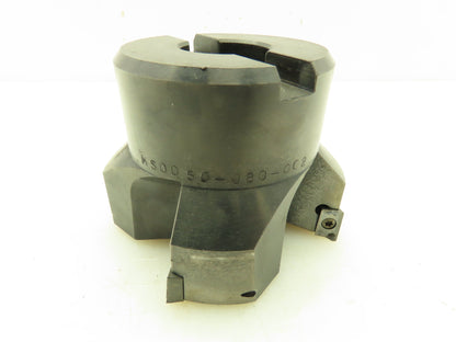 MS0050-080-002 Indexable Face Mill 4-Insert Cutter 4" OD RH 1.25" Bore