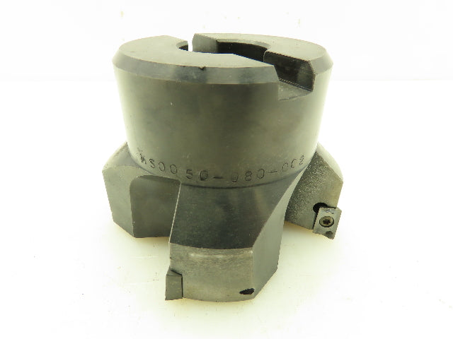 MS0050-080-002 Indexable Face Mill 4-Insert Cutter 4" OD RH 1.25" Bore