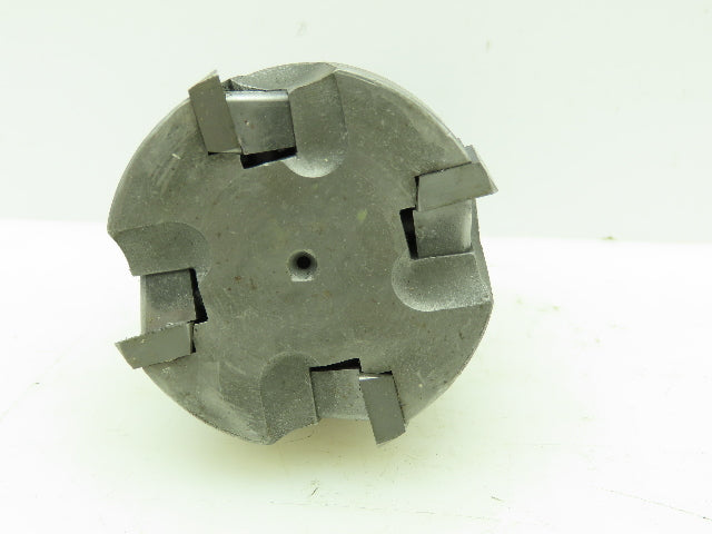 Dijet SEM2.504-0485 Indexable Face Mill 4-Insert Cutter 2.4" OD RH 1.25" Shaft