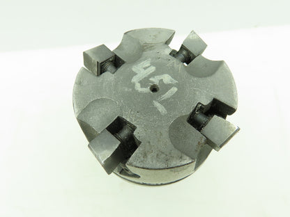 Dijet SMC2504 Indexable Face Mill 4-Insert Cutter 2.4" OD RH 1" Shaft