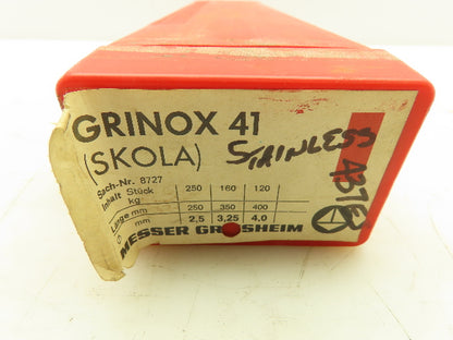 Messer Griesheim 8727 Grinox 41 Skola Stainless Steel Welding Rods 437ES 12 LB