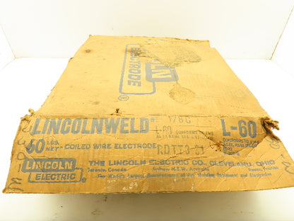 Lincoln Electric L-60 Welding Wire 1/8C 1/8" 60 LBS Lincolnweld