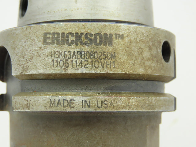 Erickson Boring Bar HSK63A Tool Holder Indexable 4-Insert .5"x 4" Sq Slot Cutter