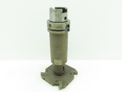 Erickson Boring Bar HSK63A Tool Holder Indexable 4-Insert .5"x 4" Sq Slot Cutter
