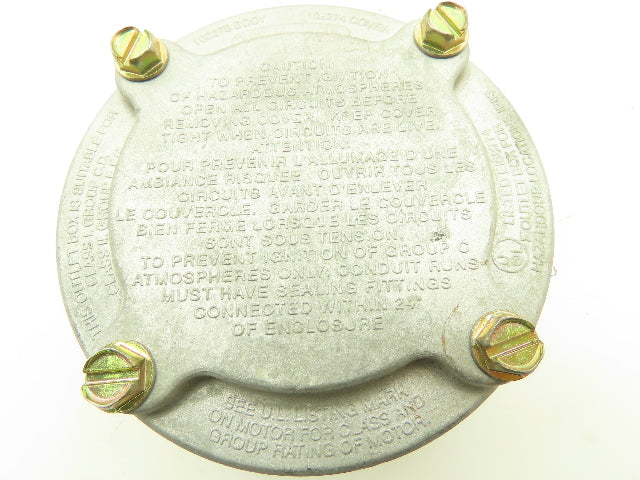 Marathon Electric 102273 Hazardous Location Enclosure Box W/102274 Cover