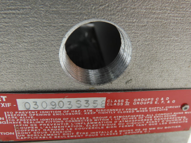 Adalet 9x3x3 Electrical Enclosure Class 1 Group C&D Junction box Photo eye