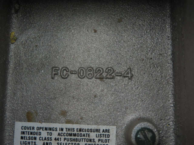 Oz Gedney CS1A Explosion-Proof Switch Enclosure W/ Cover 600V Hazardous Location