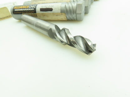 Alliance CNC 15182 Carbide Chamfer Step Drill 3-Flute Coolant Ø 12.3mm  LOT OF 6