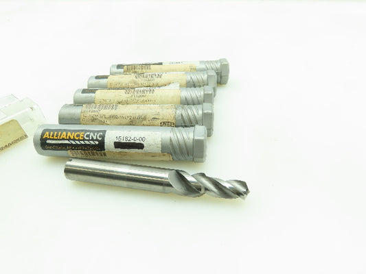 Alliance CNC 15182 Carbide Chamfer Step Drill 3-Flute Coolant Ø 12.3mm  LOT OF 6