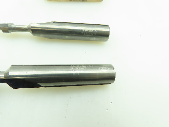 Mapal 30565272 Carbide Chamfer Step Drill 2-Flute Coolant Ø 6.42x12.3mm LOT OF 2