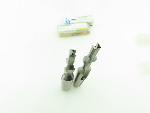 Mapal 30565272 Carbide Chamfer Step Drill 2-Flute Coolant Ø 6.42x12.3mm LOT OF 2