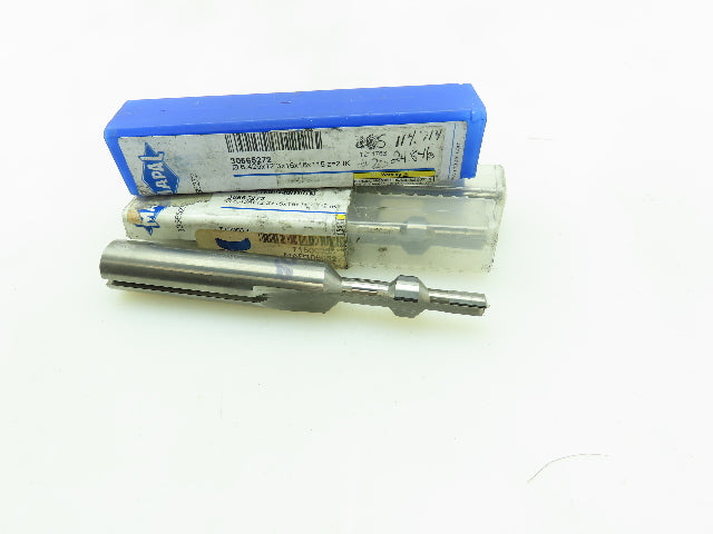 Mapal 30565272 Carbide Chamfer Step Drill 2-Flute Coolant Ø 6.45x12.3mm LOT OF 3