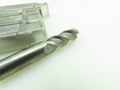 Burchett 8901250048 Carbide Square End Mill 3-Flute Spiral Drill 12mm  LOT OF 5