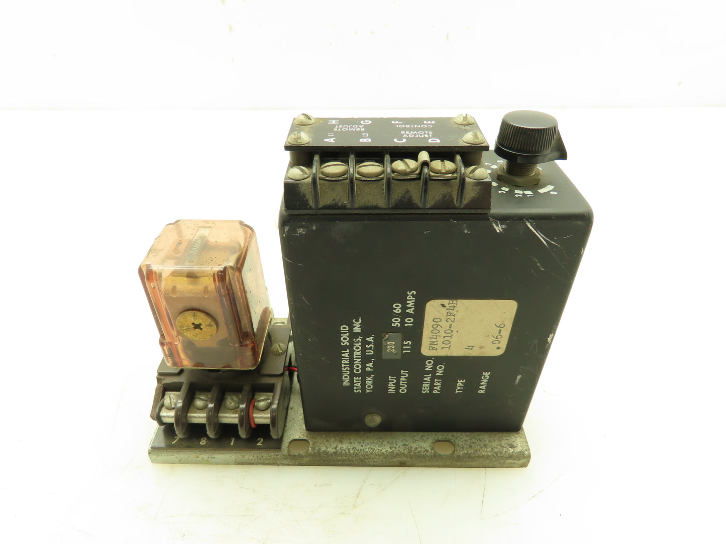 Industrial Controls 1010-2F4B Solid State Timer 230V Input 115V Output 24V Relay