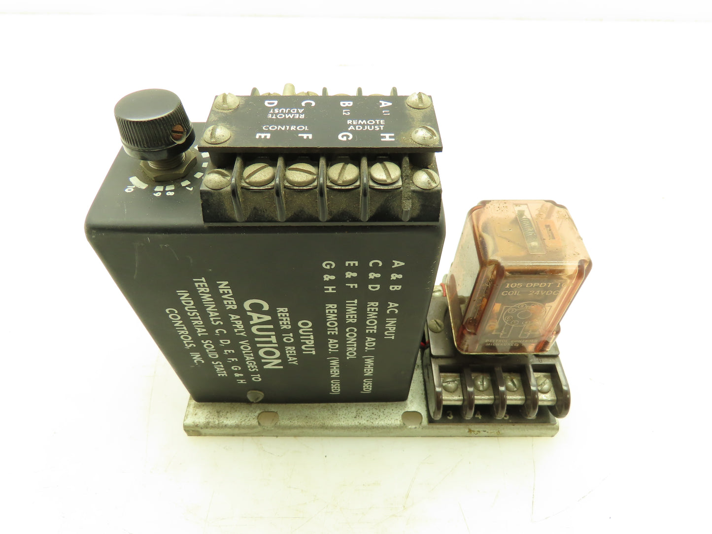 Industrial Controls 1010-2F4B Solid State Timer 230V Input 115V Output 24V Relay