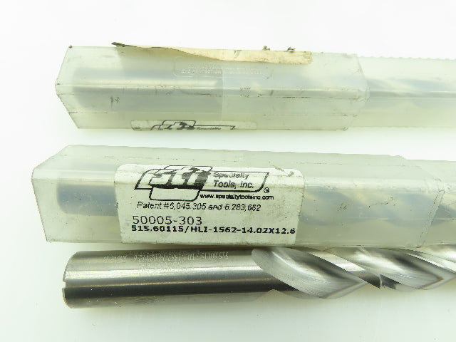 STI 515.60115 Carbide Chamfer Coolant 3-Flute Step Drill 14.02x12.6mm LOT OF 3